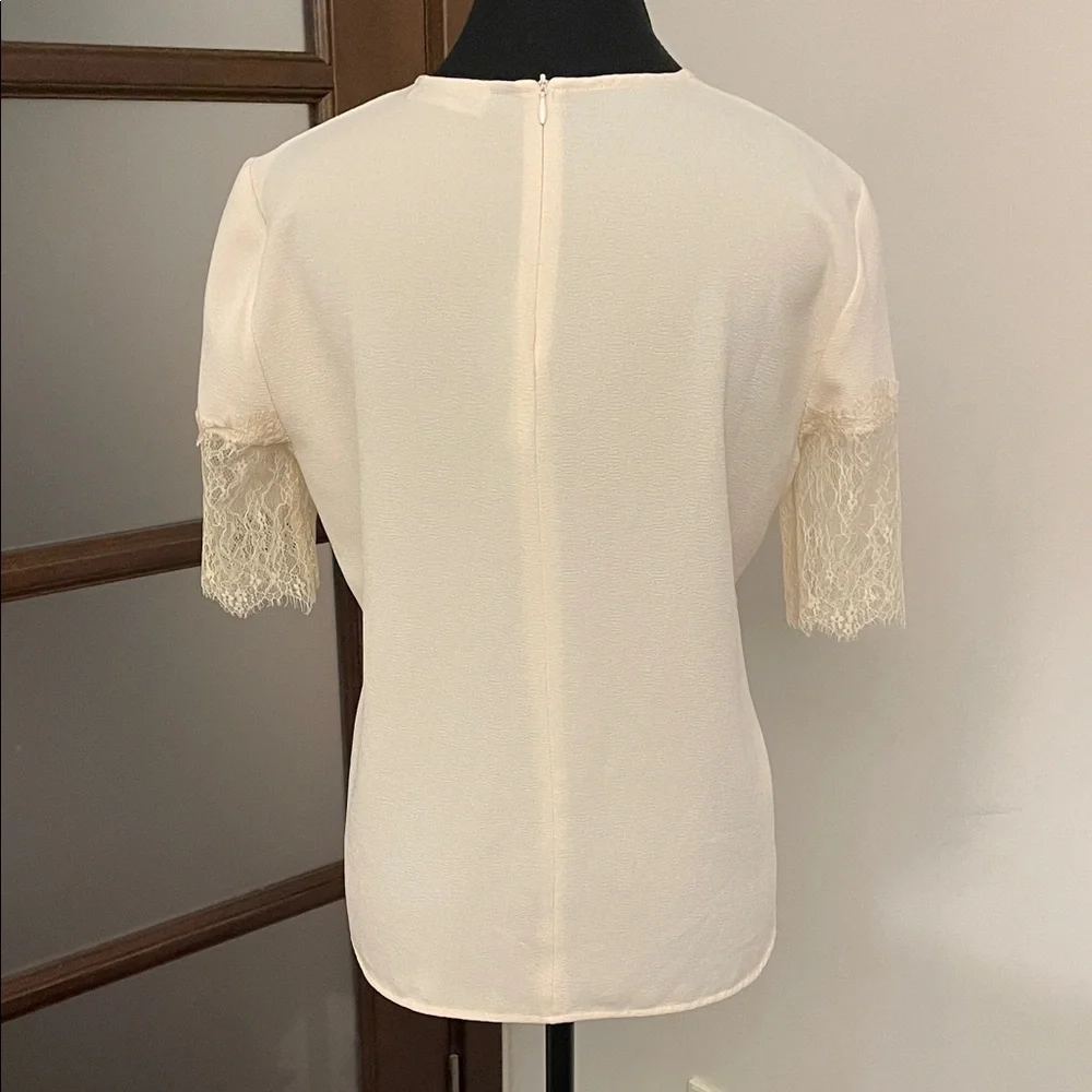 Zara Cream Lace Women's Top size medium - Picture 5 of 6